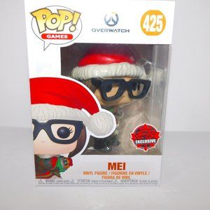 Funko Pop Games Overwatch MEI Santa Christmas 435 EB Exclusive NEW